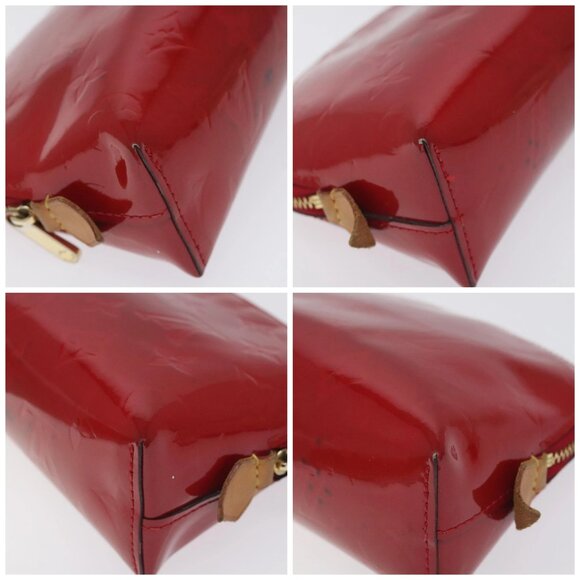 LOUIS VUITTON Vernis Pochette Cosmetic PM Rouge Grunadine M91746 LV Auth 128683 - Picture 15 of 15